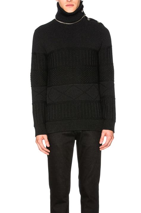 turtleneck sweater givenchy|Turtleneck sweater in wool and silk with pearls .